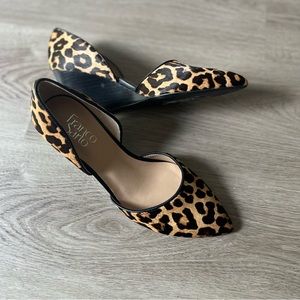 Franco Sarto Cheetah Print New Wedges Size 8